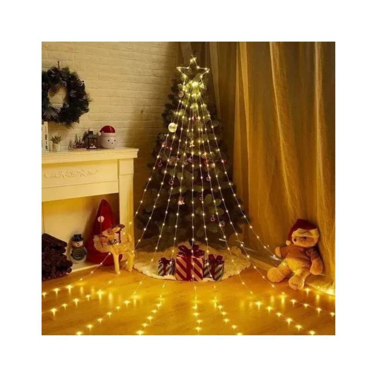 Árbol y estrella de Navidad LED