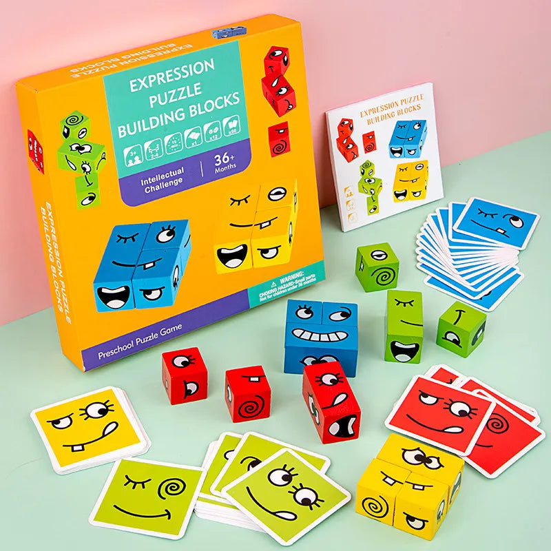 Juego Cubos Cambia Cara Montessori